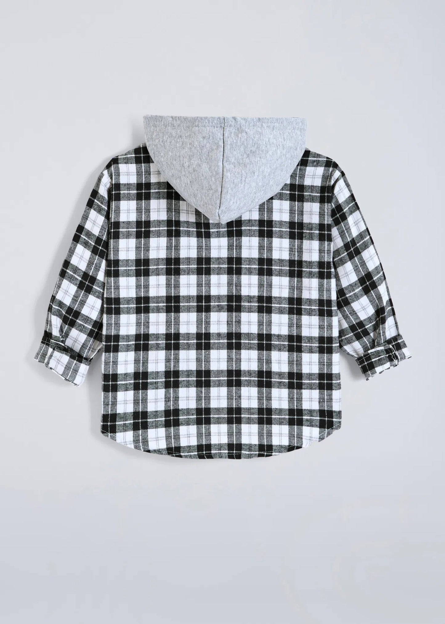Kids Hooded Checkered Shirt & Denim Jogger Pants Co-Ord Set | Premium 2-Piece Casual Outfit for Boys & Girls